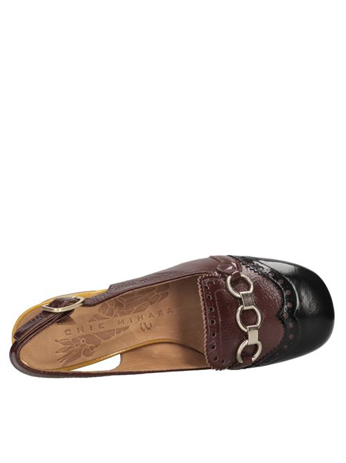 Décolleté slingback Maisa in pelle CHIE MIHARA | MAISA SAABNERO-TERRA-GIALLO